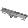 Водоотводящий желоб ALCAPLAST APZ4S-1050 FLEXIBLE для перфорированной решетки с регулируемым краем, к стене, горизонтальный сток