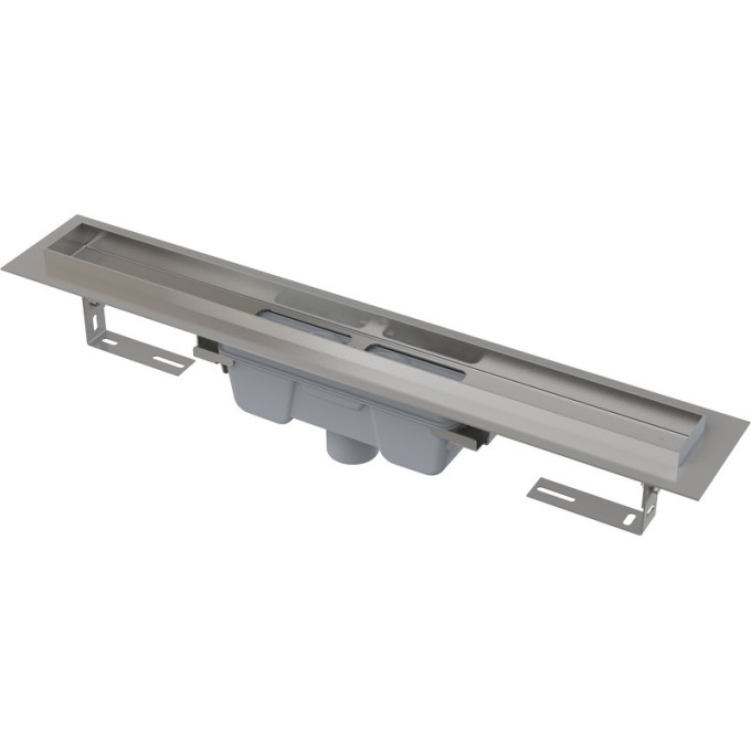 Водоотводящий желоб ALCAPLAST APZ1006S-950 PROFESSIONAL с порогами для цельной решетки, вертикальный слив